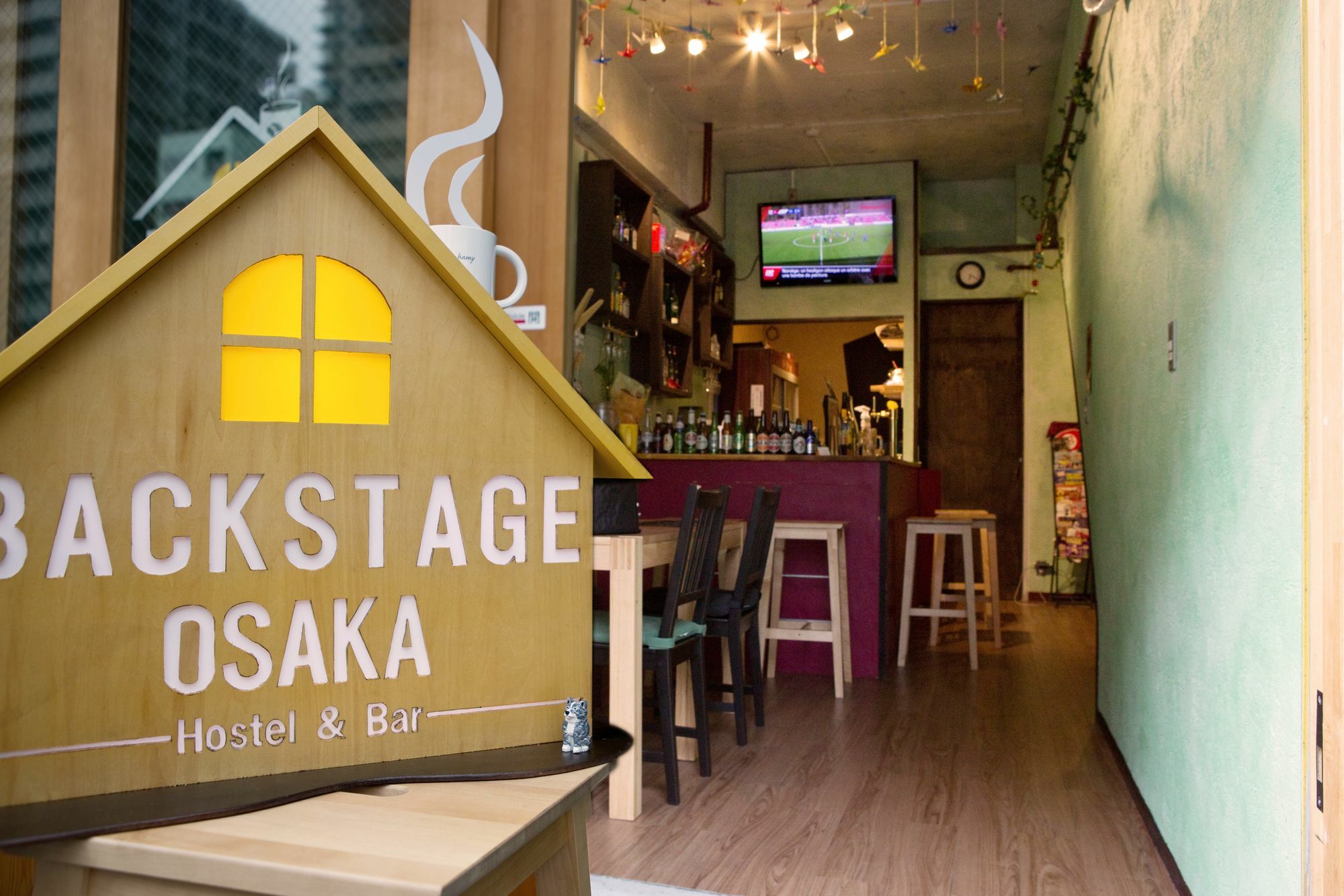Backstage Party Hostel & Bar Osaka Dış mekan fotoğraf